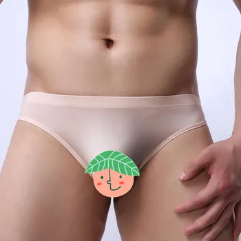 

PADEGAO men's briefs seamless erotic brifes skinny underpants shorts see through ice silk underwear briefs solid skinny panties