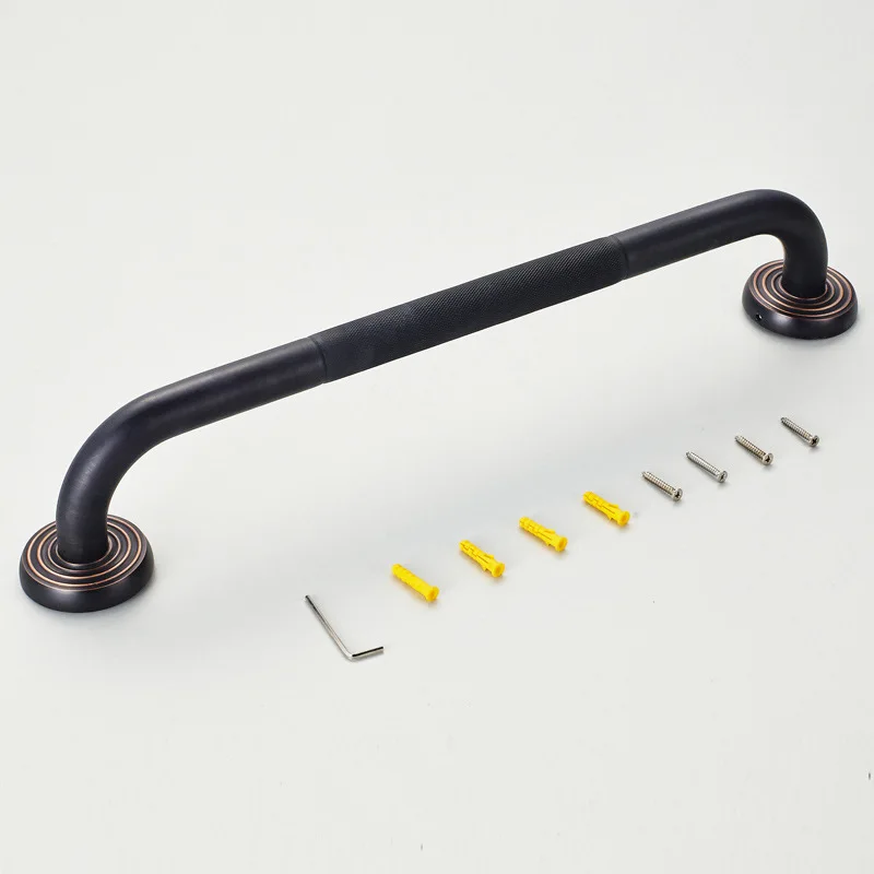 Bathroom Grab Bar, Oil Rubbed Bronze / Black, fs45dh03, solid brass