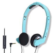 

New Fashion 3.5mm Wired On-Ear Lightweight Portable Foldable Music Mobile Phone Headphone with Microphone and Volume Control