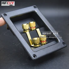 HIFIDIY LIVE speaker s Клеммная коробка оболочка 4 медные клеммы(отверстие для установки 94x74 мм) провод Кабельный разъем/динамик распределительная коробка
