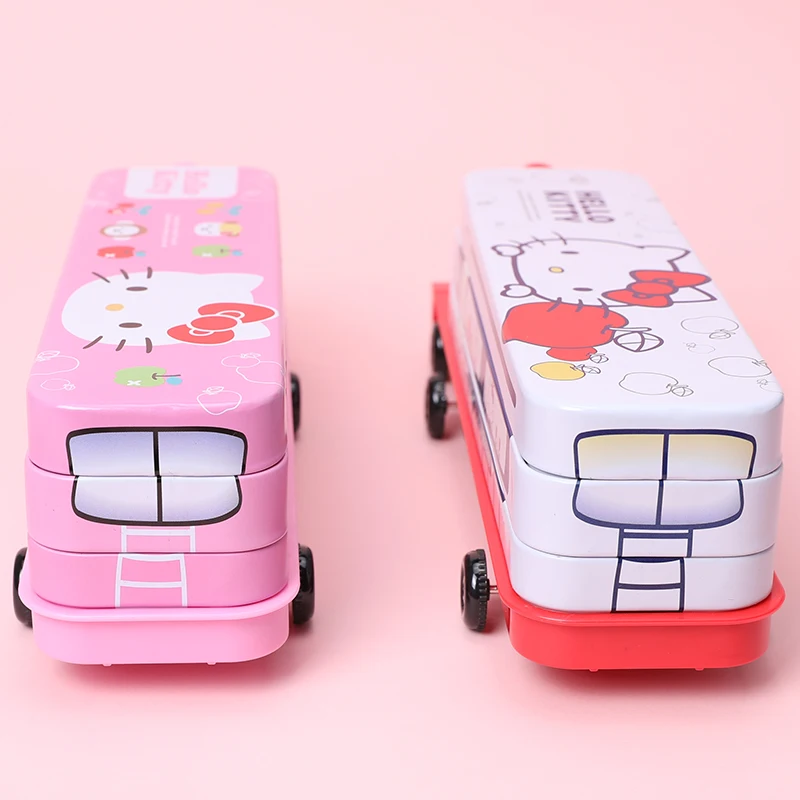 Пенал Hello kitty в форме поезда канцелярский чехол школьный поставщик многослойный