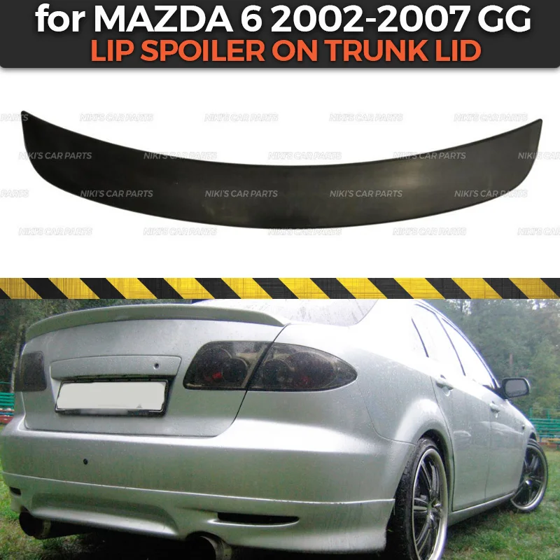 Alabama Depression T Lip spoiler case for Mazda 6 GJ 2012-2017 on trunk lid ABS plastic sport  style car styling accessories decoration aero dynamic - buy at the price of  $71.93 in aliexpress.com | imall.com