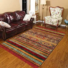 Else Nordec черно-белый ikat скандинавский геометрический 3d принт Противоскользящий килим моющийся декоративный килим Площадь Ковер богемный ковер