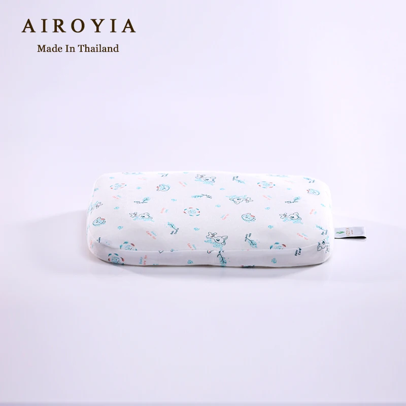 AIROYIA сделано в Таиланде Детские фиксированные головы натуральный латекс подушка для младенцев