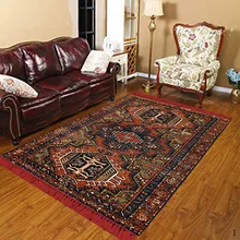 Else Nordec черно-белый ikat скандинавский геометрический 3d принт Противоскользящий килим моющийся декоративный килим Площадь Ковер богемный ковер