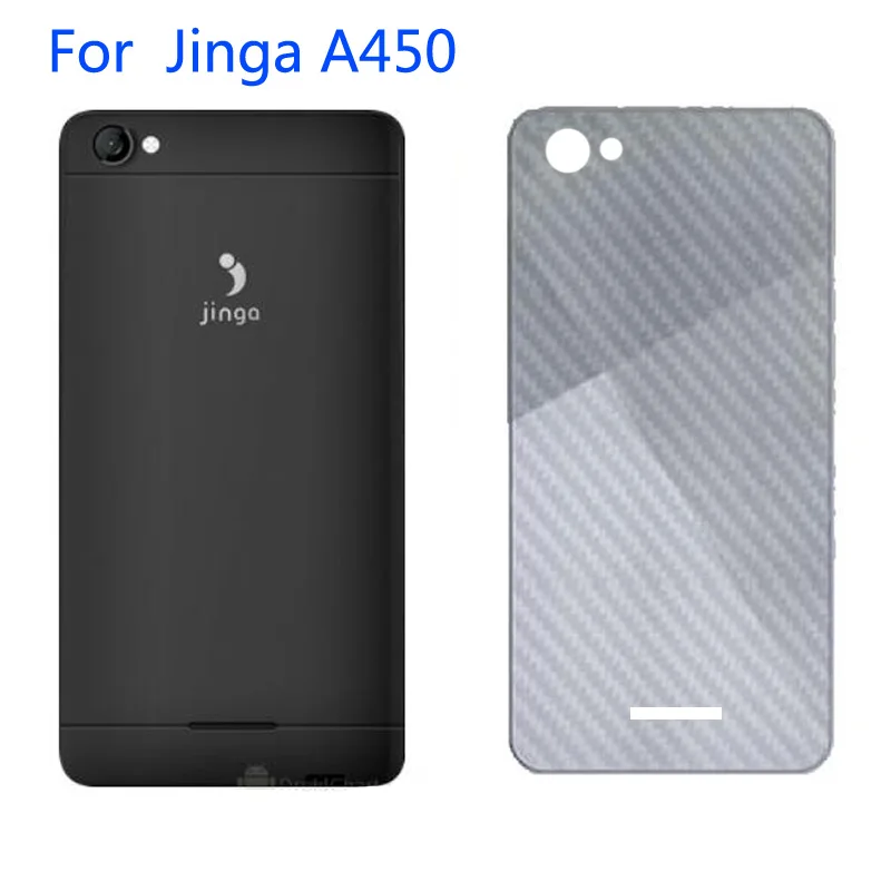 

2pcs Screen Protector Carbon Fiber Back Film Cover for Jinga A450 Back Film for Jinga A502/Storm/Basco L2/L500/Basco M1/Basco S2