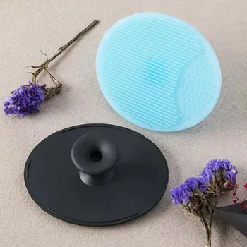 

2017 Color Random New Baby Facial Brush Infant Baby Soft Silicone Cleaning Pad Baby Skin Scrub Cleanser Tool