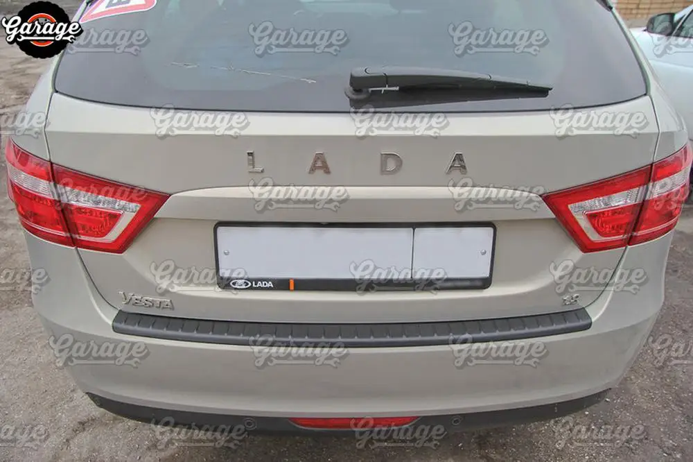 Защита заднего бампера для Lada Vesta Sedan/SW/Cross-АБС пластик аксессуары защитная пластина царапины Тюнинг Автомобиля