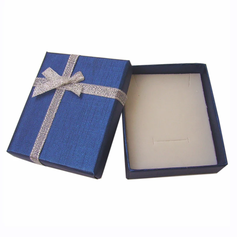 24 шт. бумажная Подарочная коробка с белой губкой 7x8x2,5 см коробка для демонстрации ювелирных изделий для ювелирных изделий Ожерелье Кольцо Серьги Упаковка для хранения