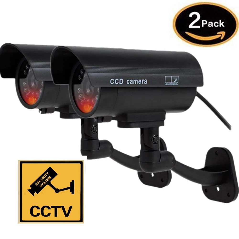 

Fake Camera wifi bullet Outdoor security video Surveillance dummy camera cctv videcam Mini Camera Black Flashing LED Light