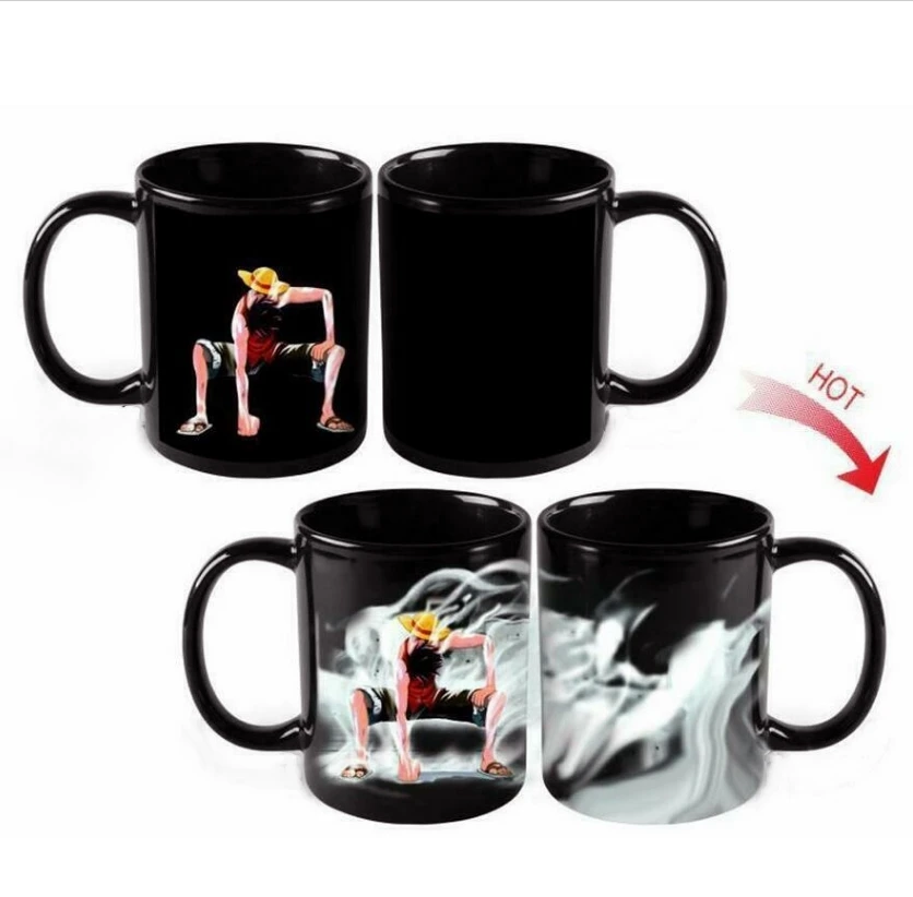 

One Piece Luffy Color Changing Coffee Mug Heat-Sensitive Reactive Ceramic Cup