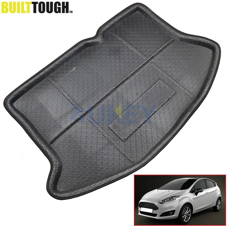 Fit For 2009 2017 Ford Fiesta Hatchback Rear Trunk Boot Liner Cargo Mat