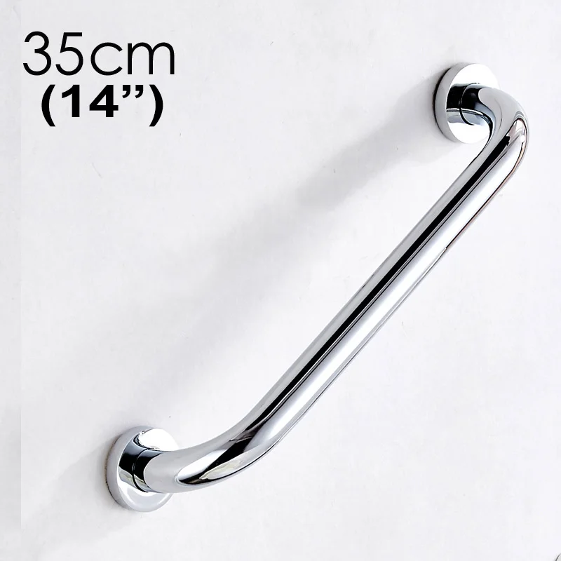 Home Care 35cm Bathtub Grab Bar, Good for Senior & Kids Shower Support, Heavy Duty, Solid Brass, Polished Chrome