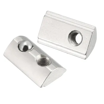 

Roll-In Spring Slide in T Nuts M3/4/5/6/8 Threaded Roll Ball Elastic Nut for 2020/3030/4040 Series Aluminum Extrusion Profile