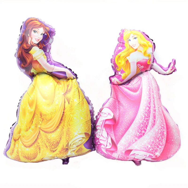 1 шт. 93*55 см большие Белль Аврора Золушка Белоснежка пять принцесс фольгированные шары Детские праздничные украшения гелиевые шары