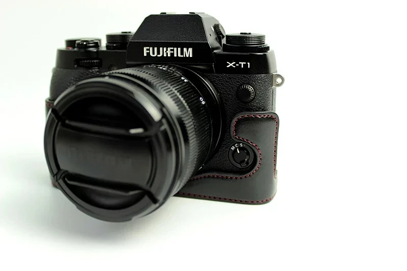 Чехол из искусственной кожи для Fuji Fujifilm XT1 Digital X-T1 сумка для камеры коричневый/черный/кофейный