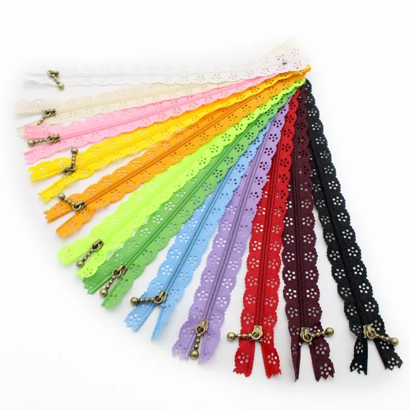 20cm Nylon Coil Beautiful Lace Zippers for DIY bag Tailor Sewer Craft Retail Free Delivery | Дом и сад