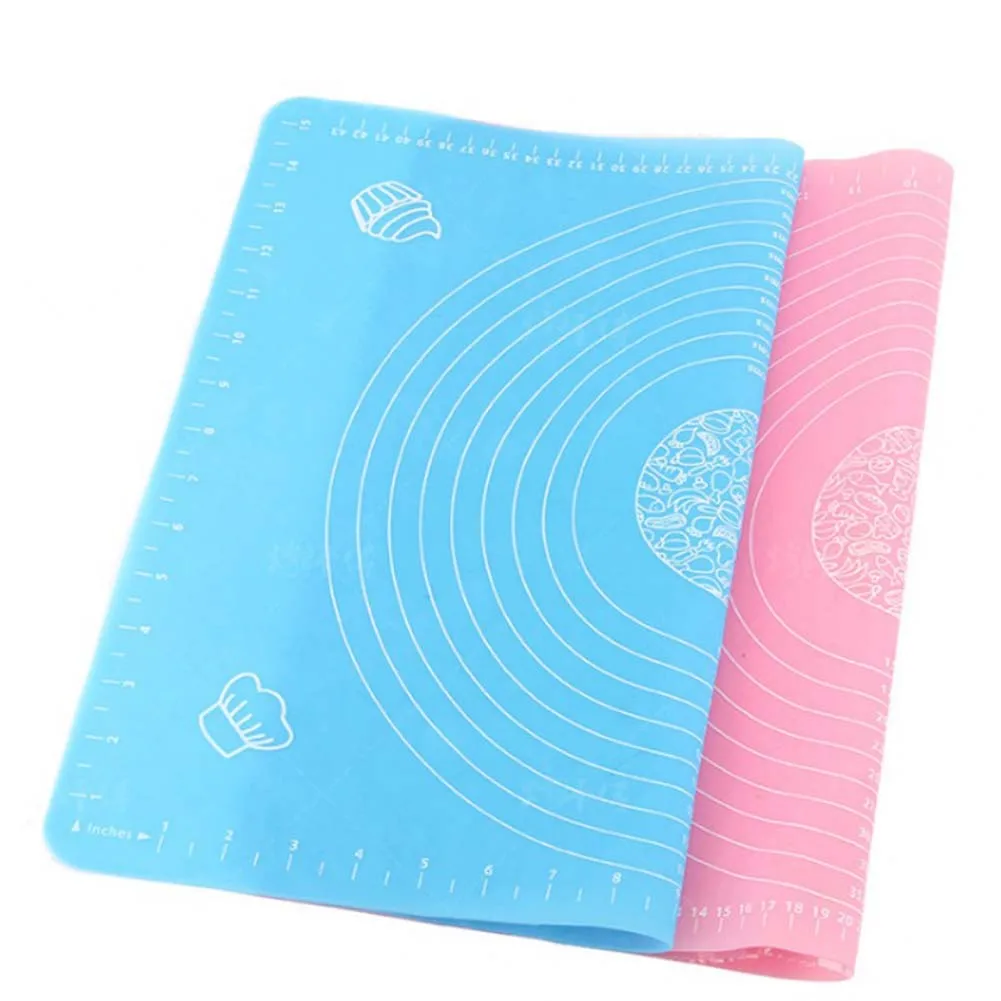 

1 pc Sent randomly Silicone Baking Mat Cooking Plate Table Cake Fondant Dough Rolling Kneading Mat Baking Mat Grill Pad Tools