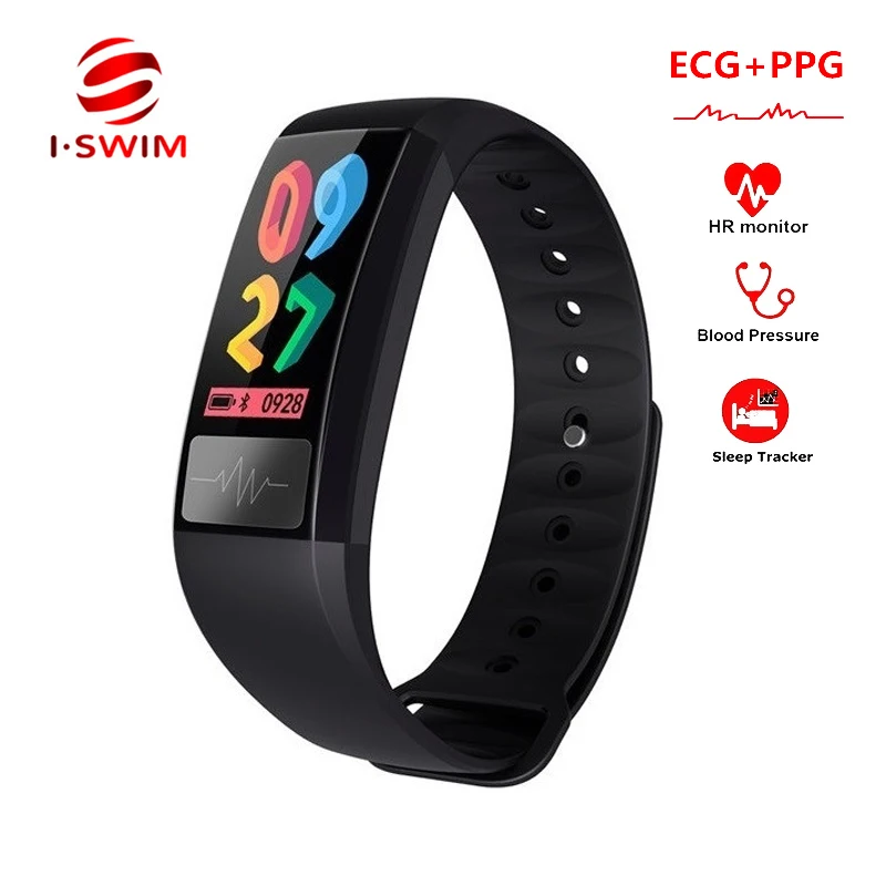 

D1 Smart Band ECG + PPG Heart Rate Blood Pressure Monitor Fitness Bracelet IP67 Waterproof Sport Smart Watch for IOS Android
