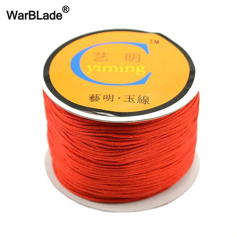 Jewelry Making Accessories 100M 0.8mm 1mm 1.5mm 2mm Cotton Cord Nylon Cord Thread String DIY Tassels Beading Braided Bracelet
