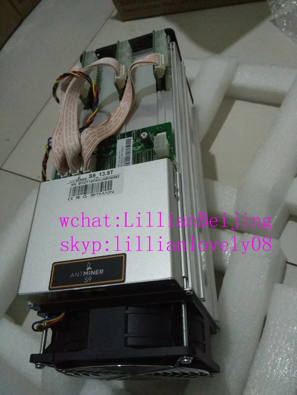 AntMiner S9 13,5 T или S9i 13,5 T ASIC Майнер для биткойнов 16nm BTC майнинговая машина bitmain S9k 13,5 T с блоком питания