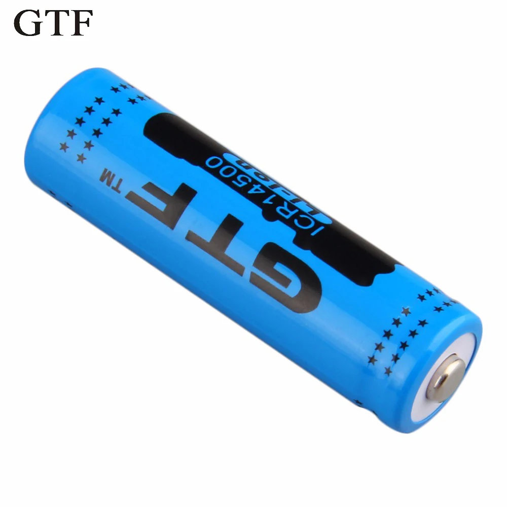 GTF 1 шт 14500 3,7 V 2800mAh литий-ионная аккумуляторная батарея для светодиодный фонарик