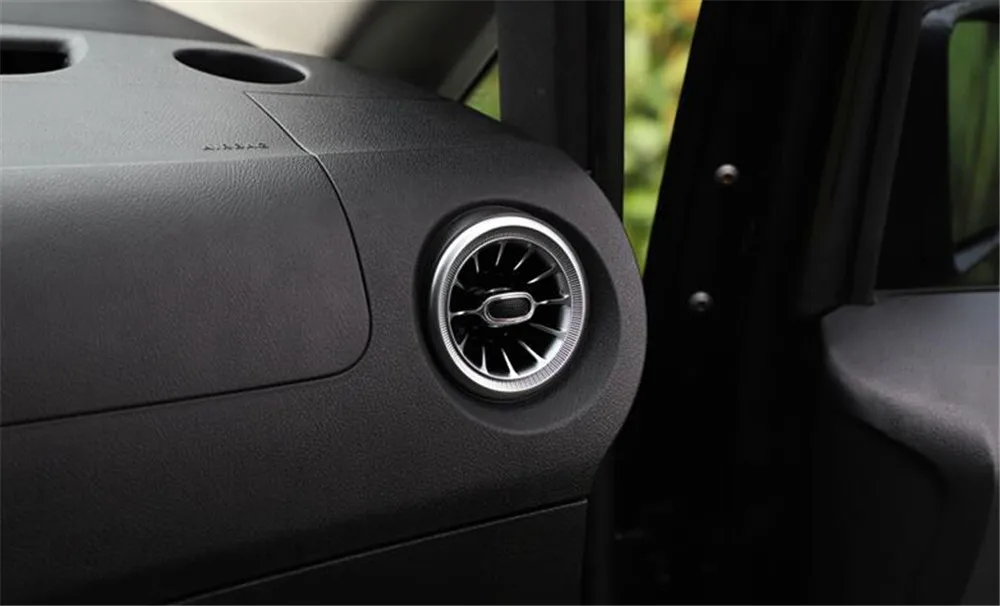 Внутренняя Передняя приборная панель Кондиционер AC вентиляционное отверстие турбо отделка для Mercedes Benz V класс Vito Viano Valente Metris W447 15-19