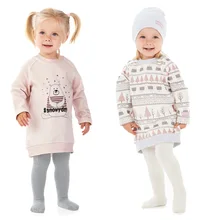 Платье-туника Lucky Child с начёсом для девочек, арт. 62-64f, 1 шт(Зимние каникулы) [сделано в России, от 2-х дней]