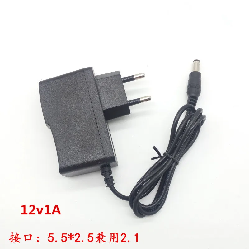 

High quality 12.6V 1A polymer lithium battery charger, 12.6V Power Adapter Charger 12.6V1A, full of lights change