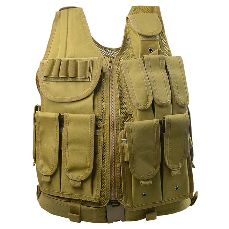 

US Army Military Tactical Vest Clothing Airsoft Camouflage Combat Sleeveless Uniform Vests Molle Tactical Assault Clothes Vest