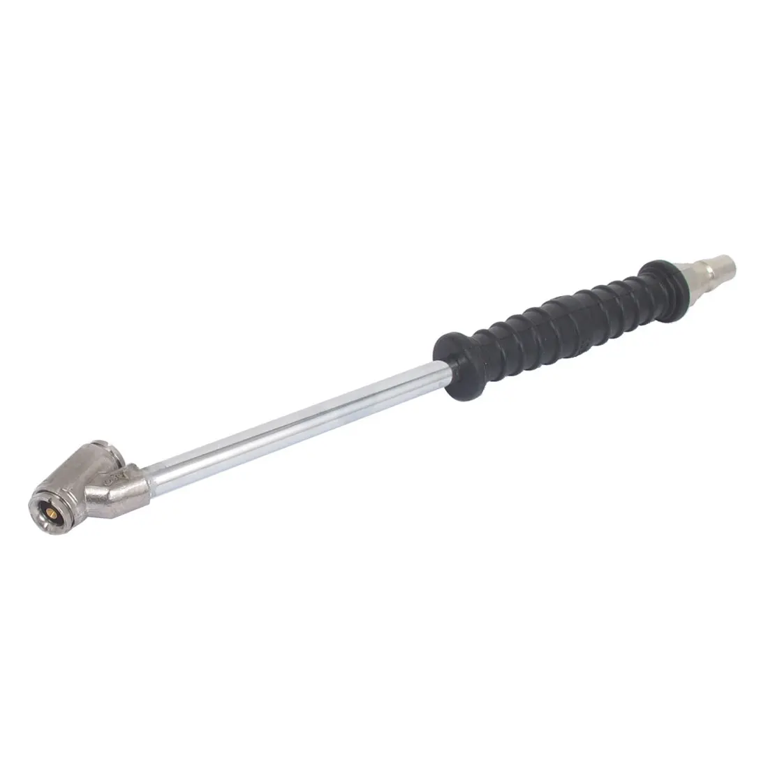 

UXCELL Auto Car Truck Black Rubber Handle Double Head Tyre Tire Air Pump Hose Tube Inflator Valve