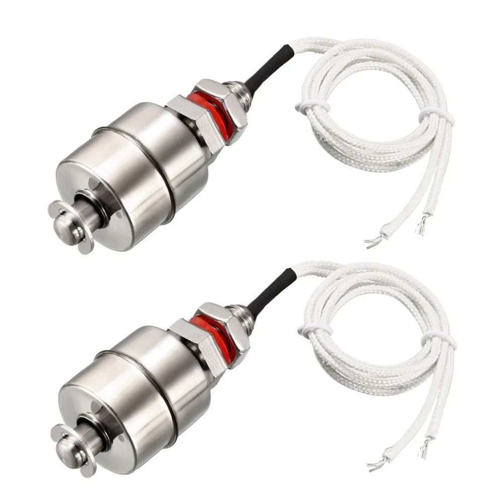 

UXCELL 2Pcs Stainless Steel Float Switch M10 62mm Fish Tank Vertical Liquid Water Level Sensor Used In Electronic Electrical