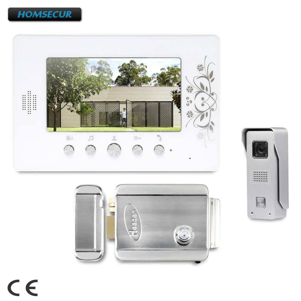 

HOMSECUR 7" Hands-free Video Door Intercom System with IR Night Vision for Home Security : XC002+XM709