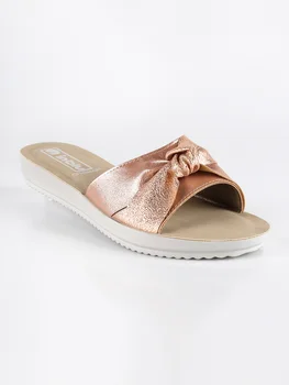 

INBLU slippers black wedge and rhinestone