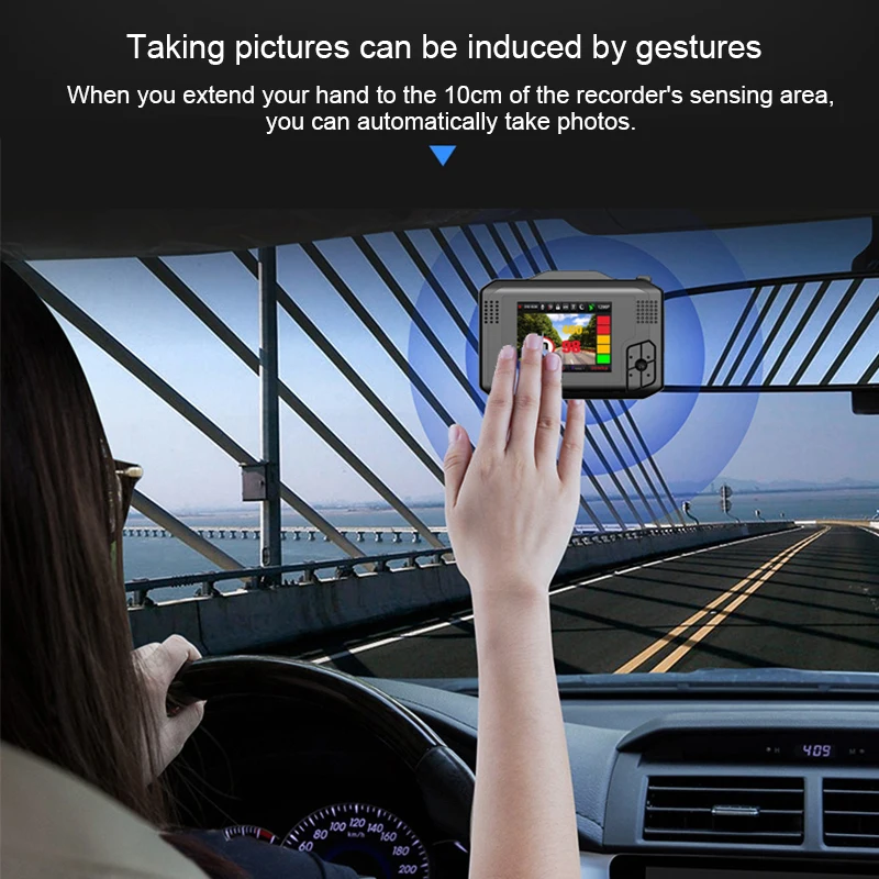  XPX G575-STR Car dvr Dash cam Car dvr 3 in 1 Radar detetor GPS Ambarella A12 SFull HD 1296P Signatu