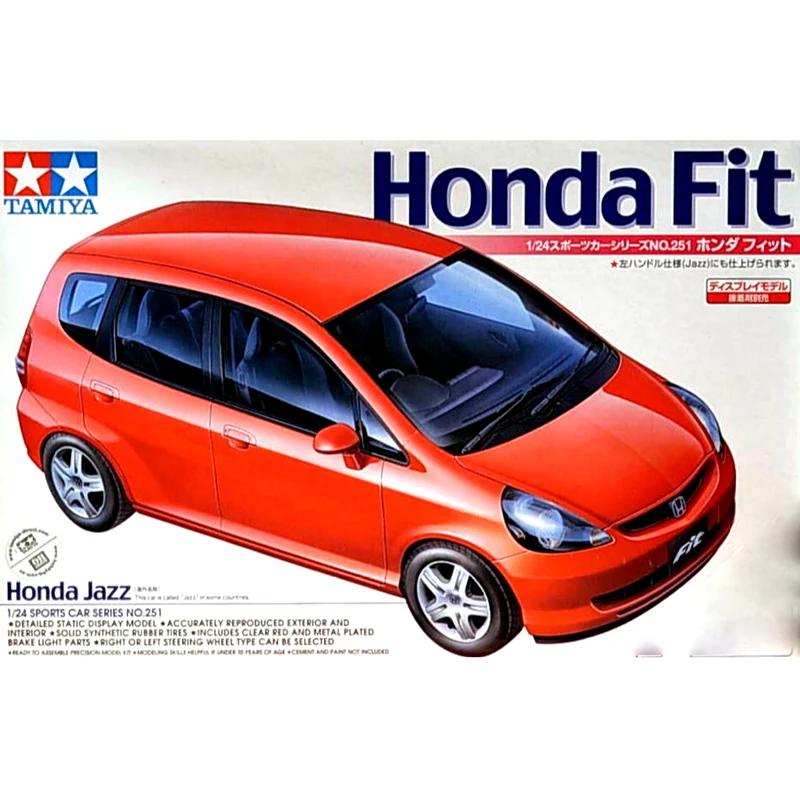 Модель 1/24 TAMIYA 24251 Honda Fit hobby|Наборы для сборки моделей| |