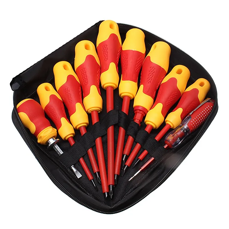 

10pcs Electronic Insulated Hand Screwdriver Tools Accessory Set New
