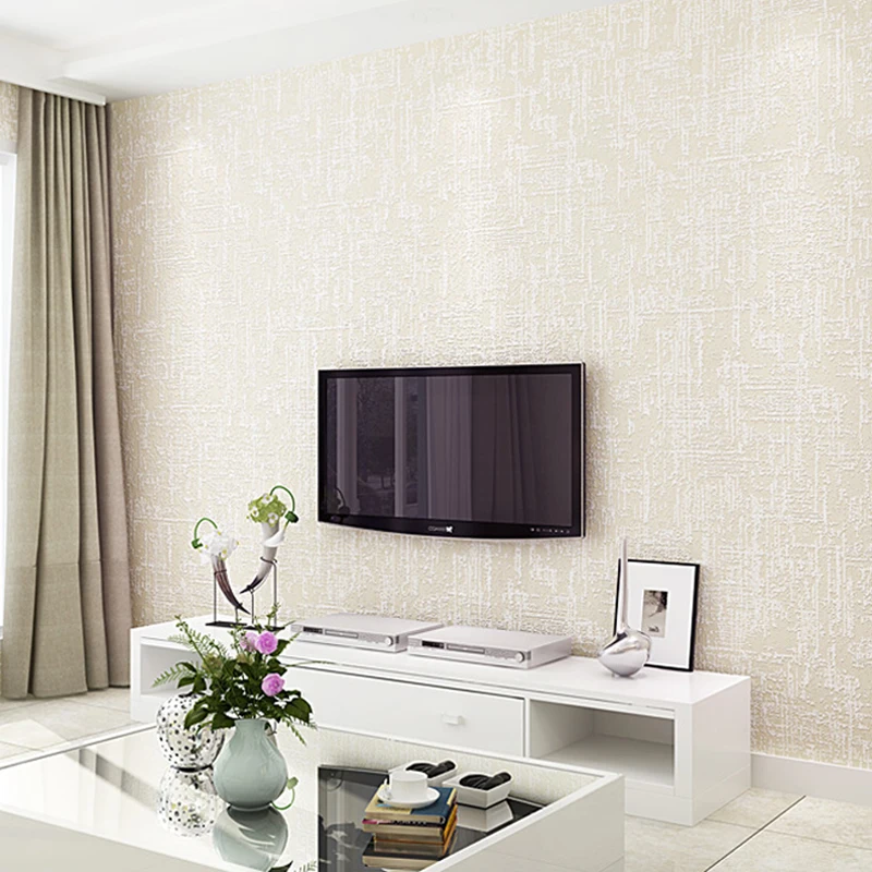 

2018 New Arrival Modern Solid Color Mottled Wallpaper Living Room Decoration Behang Minimalist Style Room 3d Wall Papers QZ011