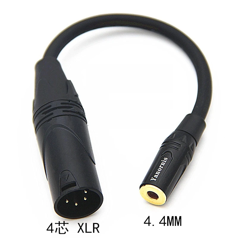 HIFI Female 4 4MM Balanced Headphone Adapter Audio Cable 4 4mm to 3 5mm 4 4mm to 2 5mm 4 4mm to 6 35mm 4 4mm to XLR 4 Pin Angle