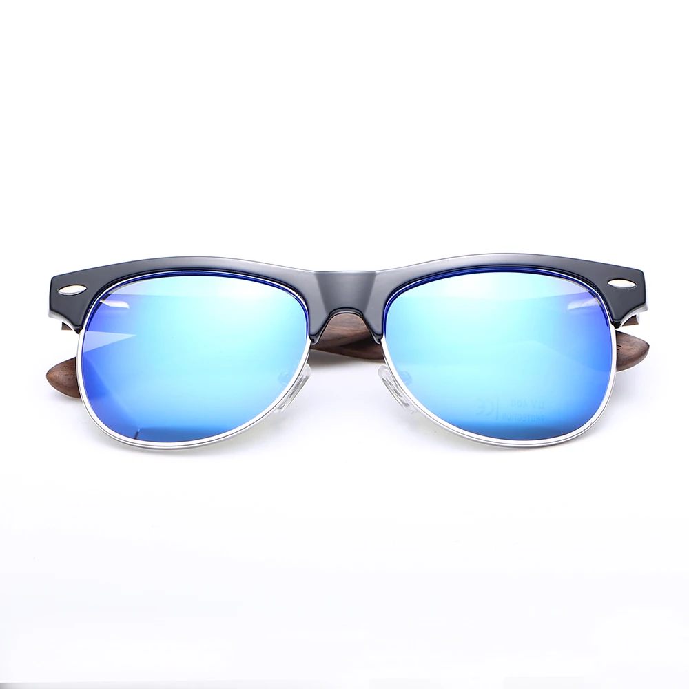 Bruno Dunn Black Walnut Sunglasses Wood Polarized for women/Mens Wooden Glasses UV 400 Protection Eyewear Original Box ray