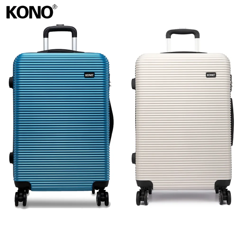 

KONO 2PCS 20 Inch Suitcase Rolling Hand Luggage Travel Check in Trolley Case Carry On Bag 4 Wheel Spinner Hardside PC YD6676L