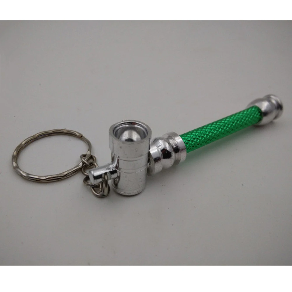 

1pcs Mini Hammer Metal Portable Herb Tobacco Smoking Pipes Narguile Weed Pipes with Keychain 2018 new fashion send randomly