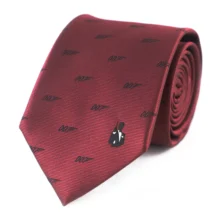 Микроволокнистый жаккард James Bond 007 тема киноперсонажа бордовый галстук для отца день рождения подарок галстук