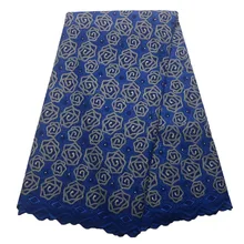

HFX High Quality For Women And Men Cotton Dry Lace Fabric Swiss Voile With Stone Swiss Voile Lace In Switzerland For party Y145