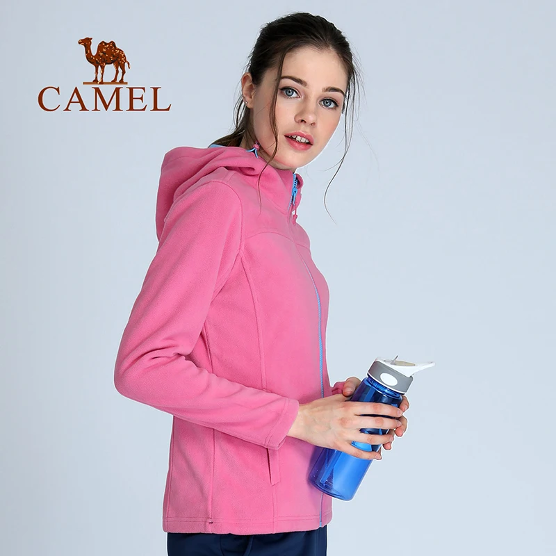CAMEL Женская зимняя флисовая куртка для спорта на открытом воздухе пальто походов
