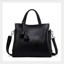 2017 European and American fashion to create pure handmade women s leather handbags Elegant high end