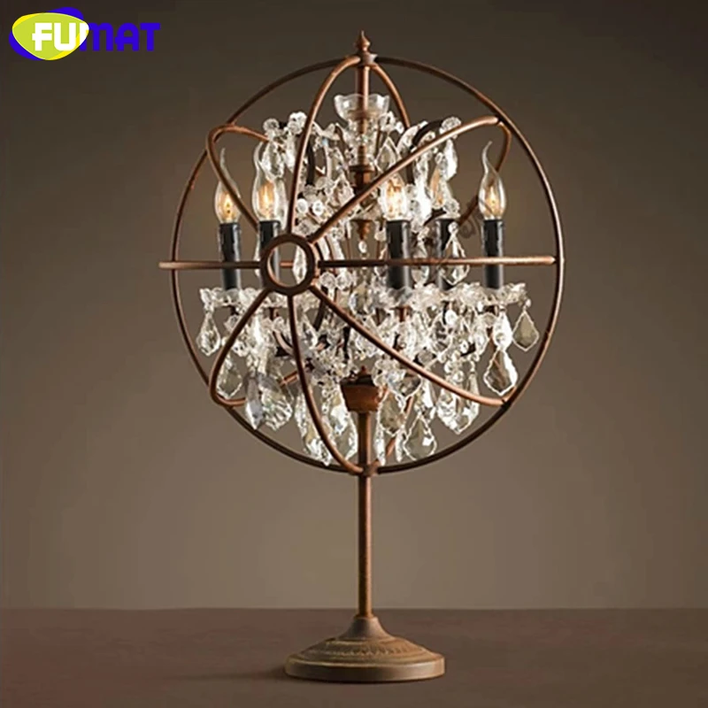 vintage crystal table lamps