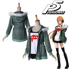 Anime Persona 5 Futaba Sakura Cosplay Costume Halloween Party Uniform Spring Autumn Jacket Full Sets Custom Made