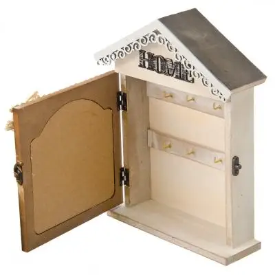 КЛЮЧНИЦА 6 КРЮЧКОВ МДФ МЕТАЛЛ 26Х21Х6СМ|box storage|key boxchest box |