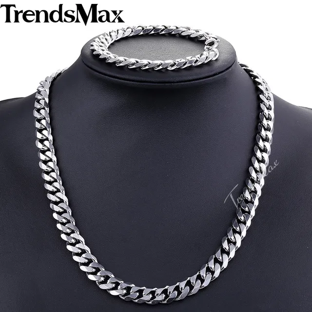 11mm silver cuban link chain Clearance